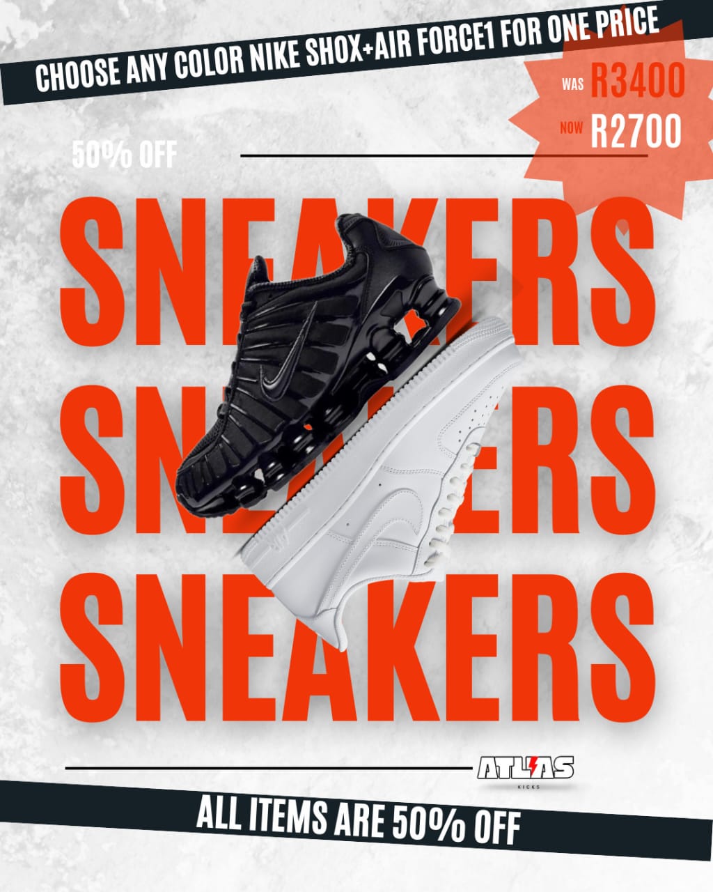 NIKE SHOX x AIR FORCE 1