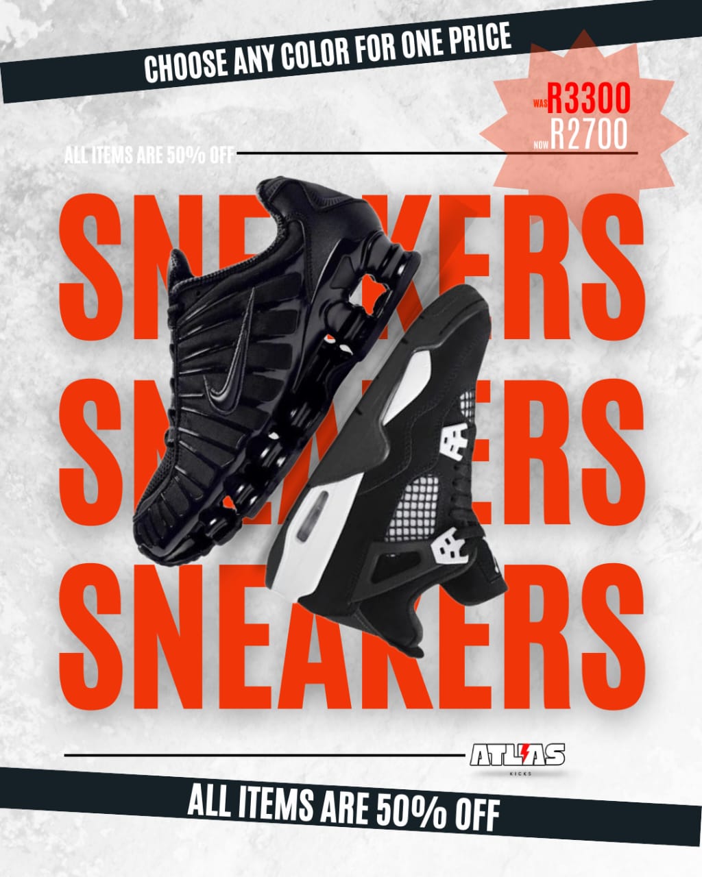 NIKE SHOX x JORDAN 4s